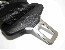 Dreipunkt Automatik Sicherheitsgurt, Gurtbandfarbe grau, mit 45 cm langer Gurtpeitsche und Befestigungsmaterial