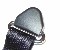 Dreipunkt Automatik Sicherheitsgurt, Gurtbandfarbe schwarz mit 12 cm langem Laschenschloss und Befestigungsmaterial
