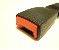 Statischer Beckengurt, Gurtbandfarbe schwarz mit 15 cm langem Bandschloss und Befestigungsmaterial